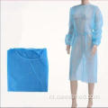 Blauw / wit / groen / geel Beschermende isolatietoga 25GSM PP non woven